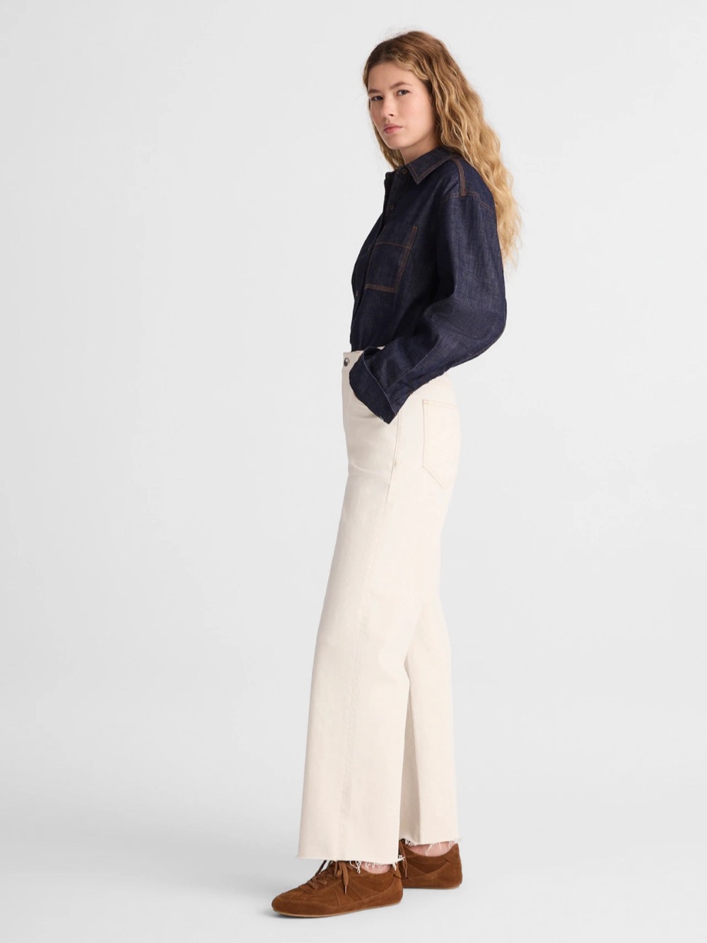 Madewell The Perfect Vintage Wide-Leg Crop Jean SIZE 26 NEW w/ Tag - Picture 3 of 10